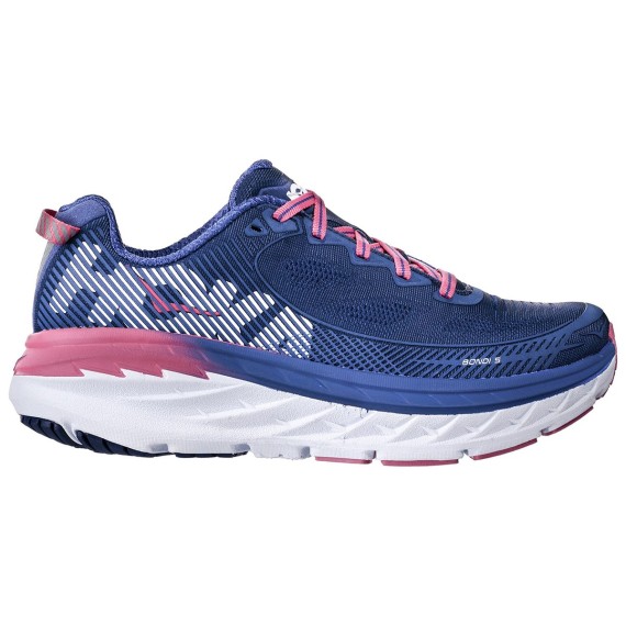 Running shoes Hoka One One Bondi 5 Woman blue-pink