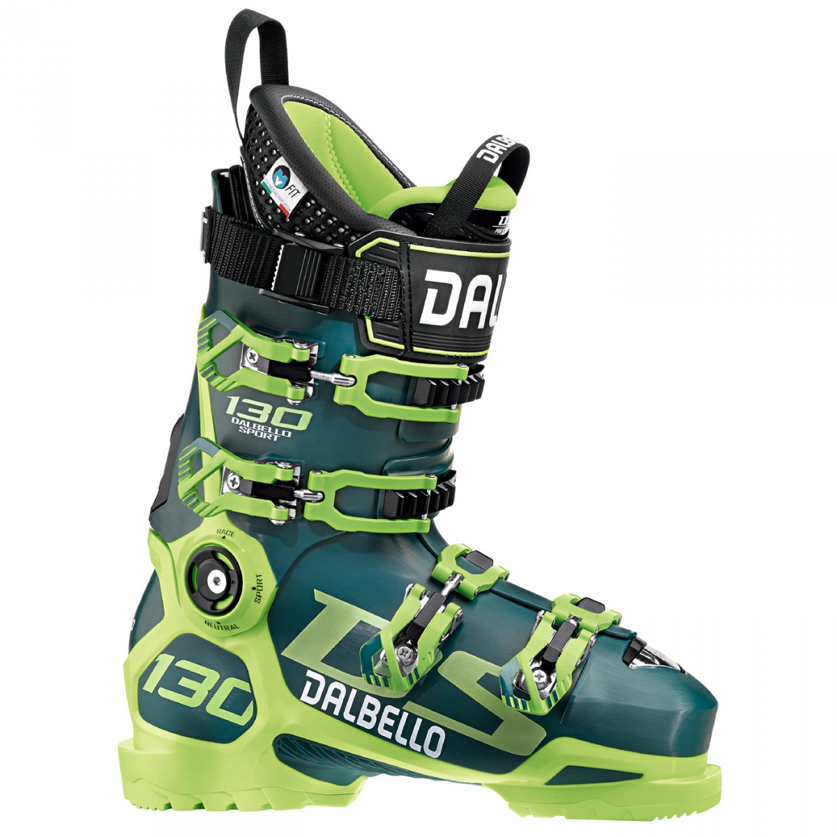 Scarponi sci Dalbello Ds 130 (Colore: blu petrolio-verde, Taglia: 25.5)