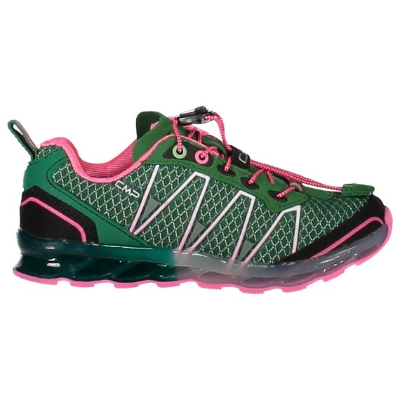 Zapato trail running Atlas Junior verde-rosa (25-32)