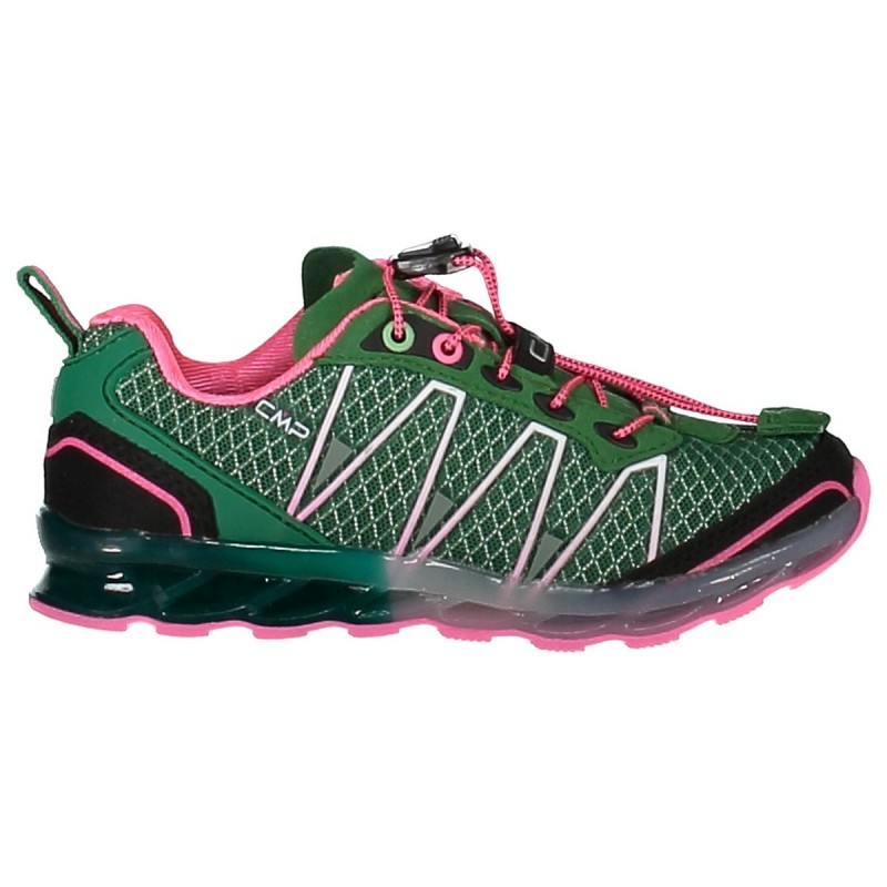 Zapato trail running Atlas Junior verde-rosa (33-40)