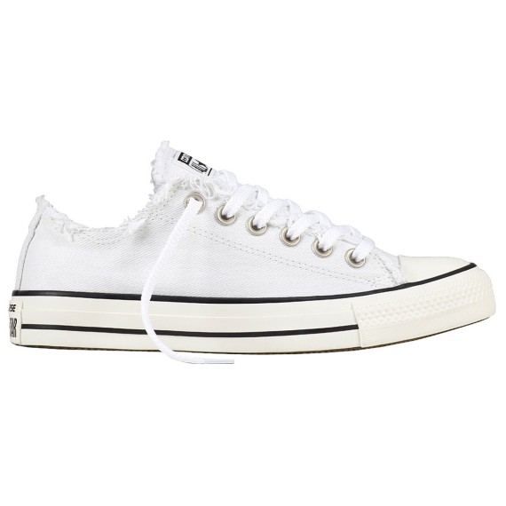 Sneakers Converse Chuck Taylor All Star Frayed Femme blanc