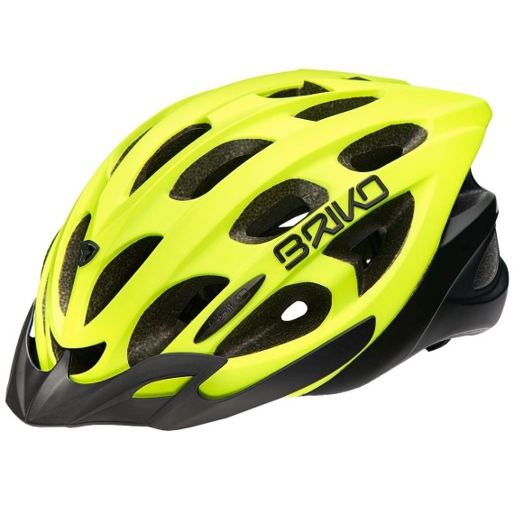 BRIKO Bike helmet Briko Quarter fluro yellow