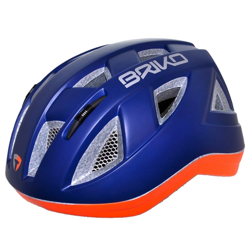 Bike helmet Briko Paint Junior orange-blue