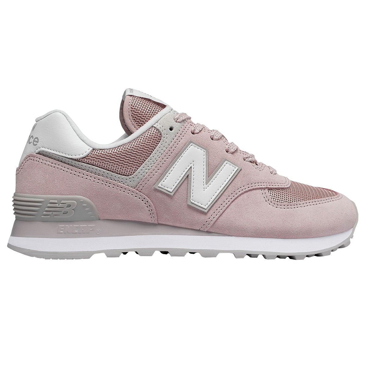 new balance gris y rosa 574