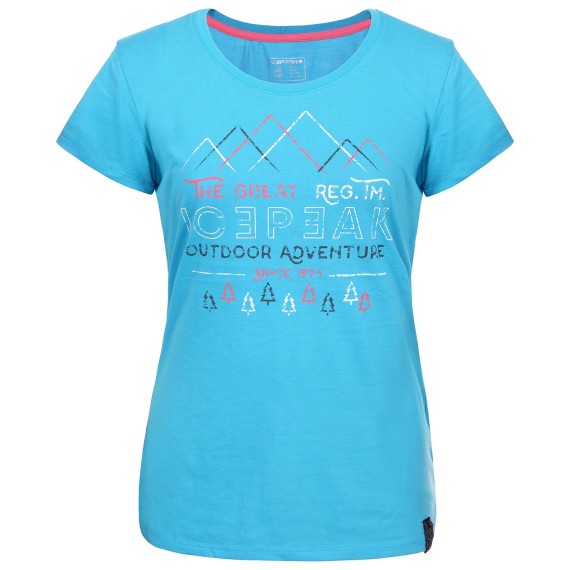 T-shirt trekking Icepeak Stacy Mujer turquesa