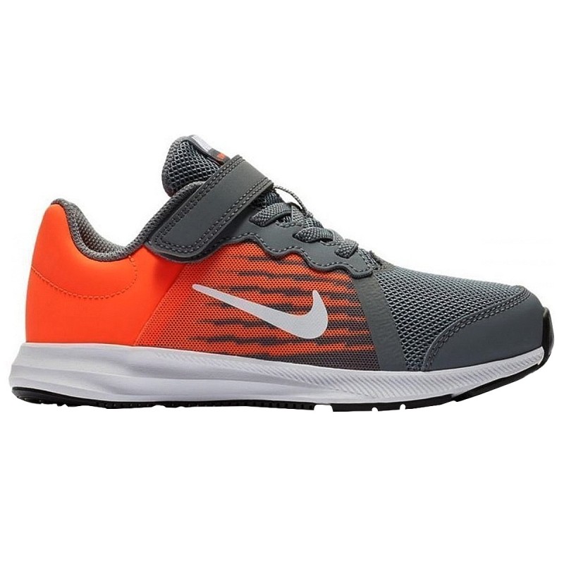 Sneakers Nike Downshifter 8 Garçon gris-orange