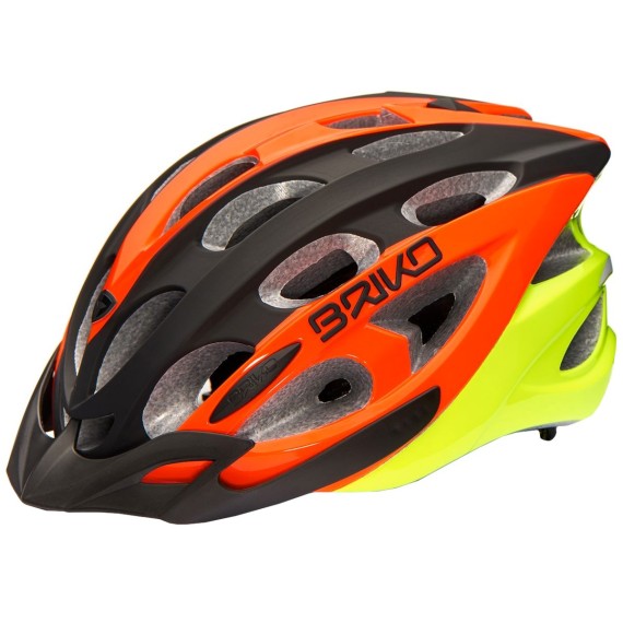 Bike helmet Briko Quarter black-orange-yellow