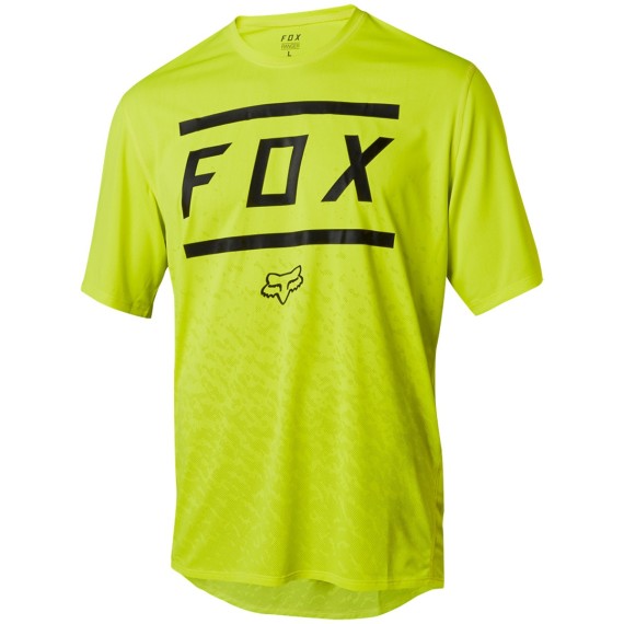 T-shirt ciclismo Fox Ranger SS nero-grigio