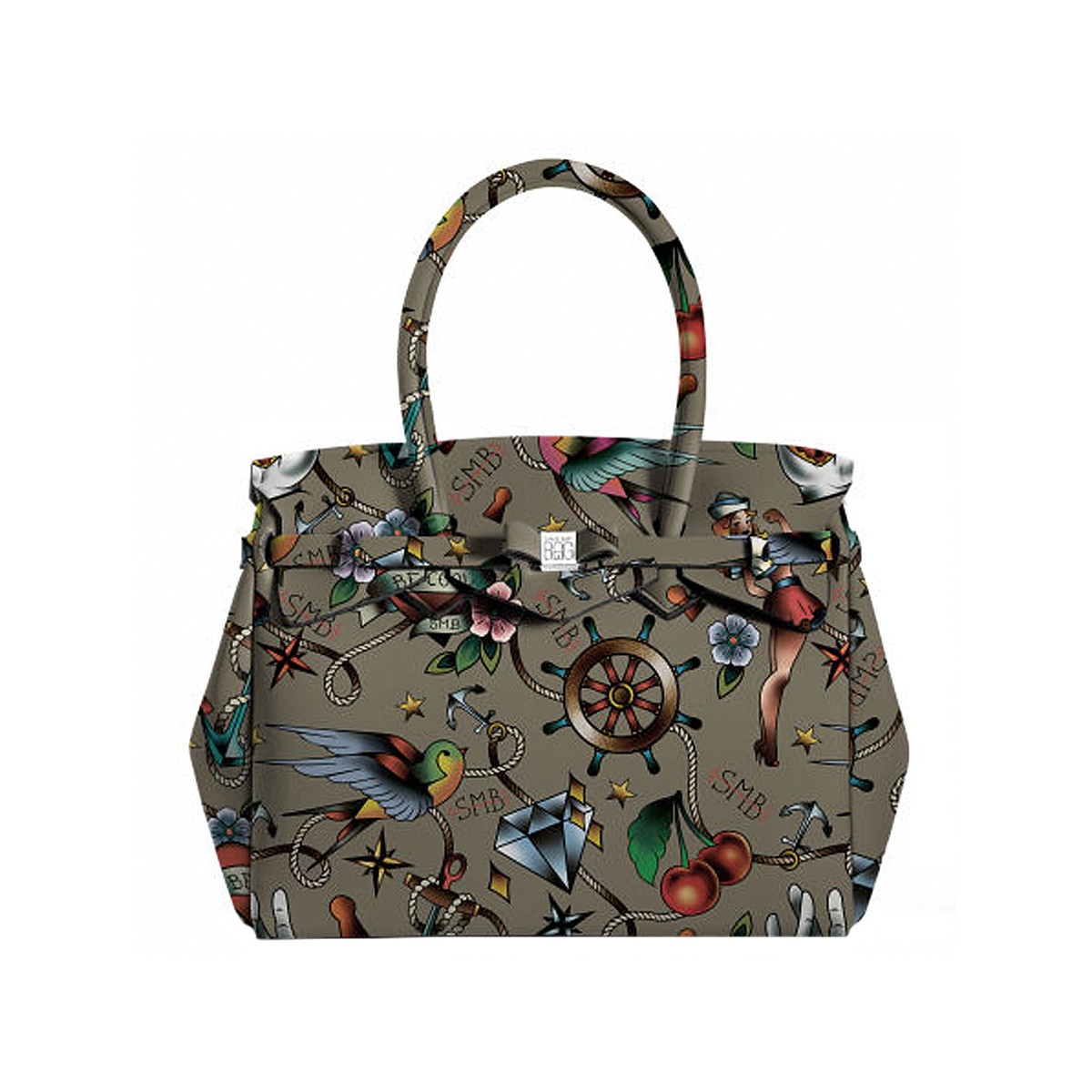 Bolso Save My Bag Petite Miss Plus - Diseño Único Con Insignia De Barco, Material Sintético