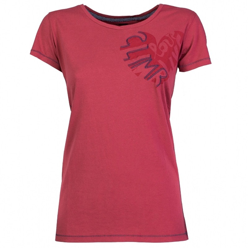 Trekking t-shirt Rock Experience Brea Woman red