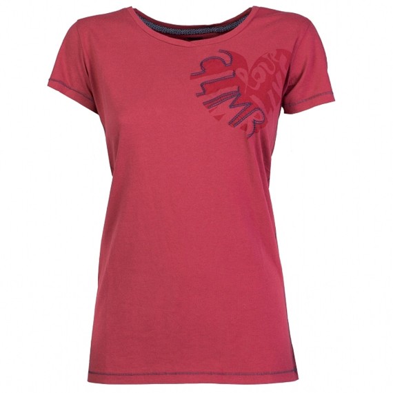 Trekking t-shirt Rock Experience Brea Woman red