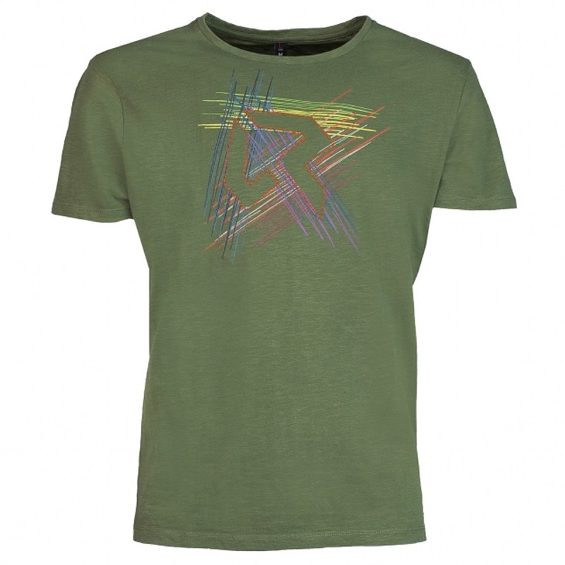 Trekking t-shirt Rock Experience Line Man green