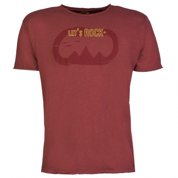 Trekking t-shirt Rock Experience Torrance Man burgundy