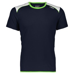 T-Shirt CMP Trail blu-bianco-verde