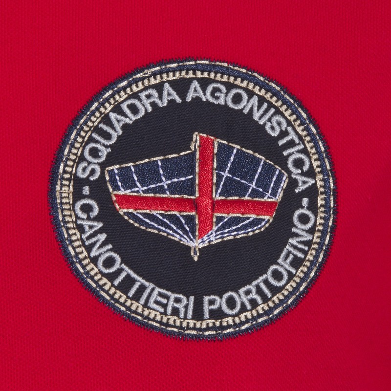 CANOTTIERI PORTOFINO Polo Canottieri Portofino 110 Silver Homme rouge
