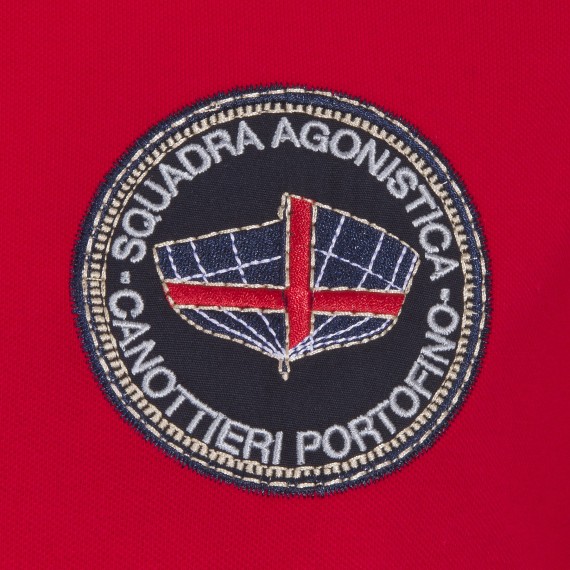 Polo Canottieri Portofino Silver rosso