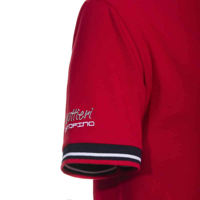 CANOTTIERI PORTOFINO Polo Canottieri Portofino 110 Silver Homme rouge