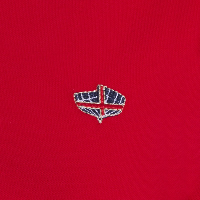 Polo Canottieri Portofino 100 Logo Hombre rojo