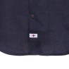 Shirt Canottieri Portofino in linen with logo Man navy