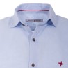 CANOTTIERI PORTOFINO Shirt Canottieri Portofino in linen with logo Man light blue