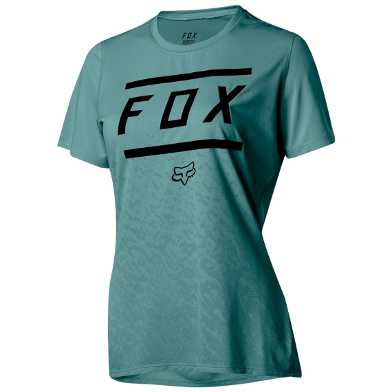 T-shirt ciclismo Fox Ripley Bars Mujer verde
