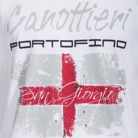 T-shirt Canottieri Portofino Genova Hombre blanco