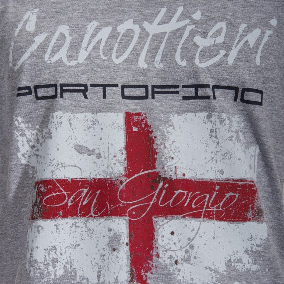 T-shirt Canottieri Portofino Genova Homme gris