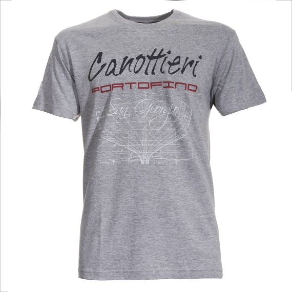 T-shirt Canottieri Portofino Prua Homme gris