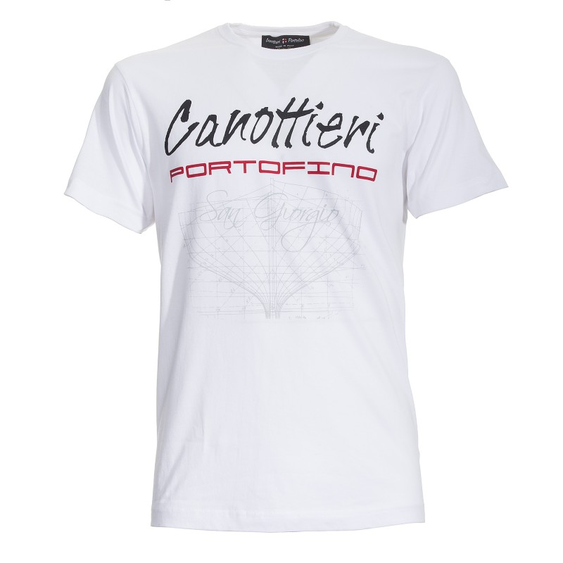 T-shirt Canottieri Portofino Prua Homme blanc