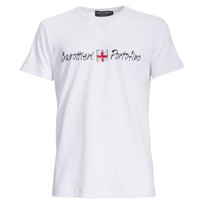 CANOTTIERI PORTOFINO T-shirt Canottieri Portofino Logo Hombre blanco