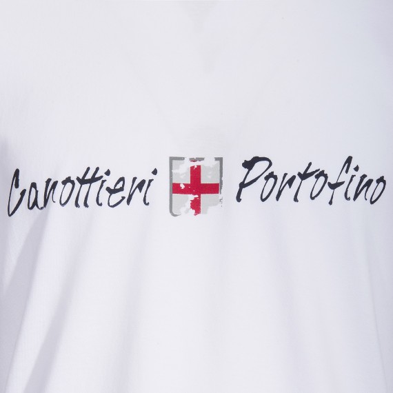 CANOTTIERI PORTOFINO T-shirt Canottieri Portofino Logo Homme blanc