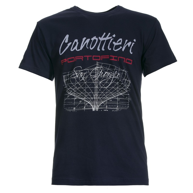 T-shirt Canottieri Portofino Prua Man blue