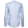 Camisa Canottieri Portofino cuello Mao con logotipo Hombre azul claro