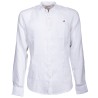 Chemise Canottieri Portofino col mandarin avec logo Homme blanc