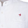 Camisa Canottieri Portofino cuello Mao con logotipo Hombre blanco