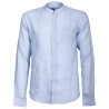 Camisa Canottieri Portofino cuello Mao Hombre azul claro