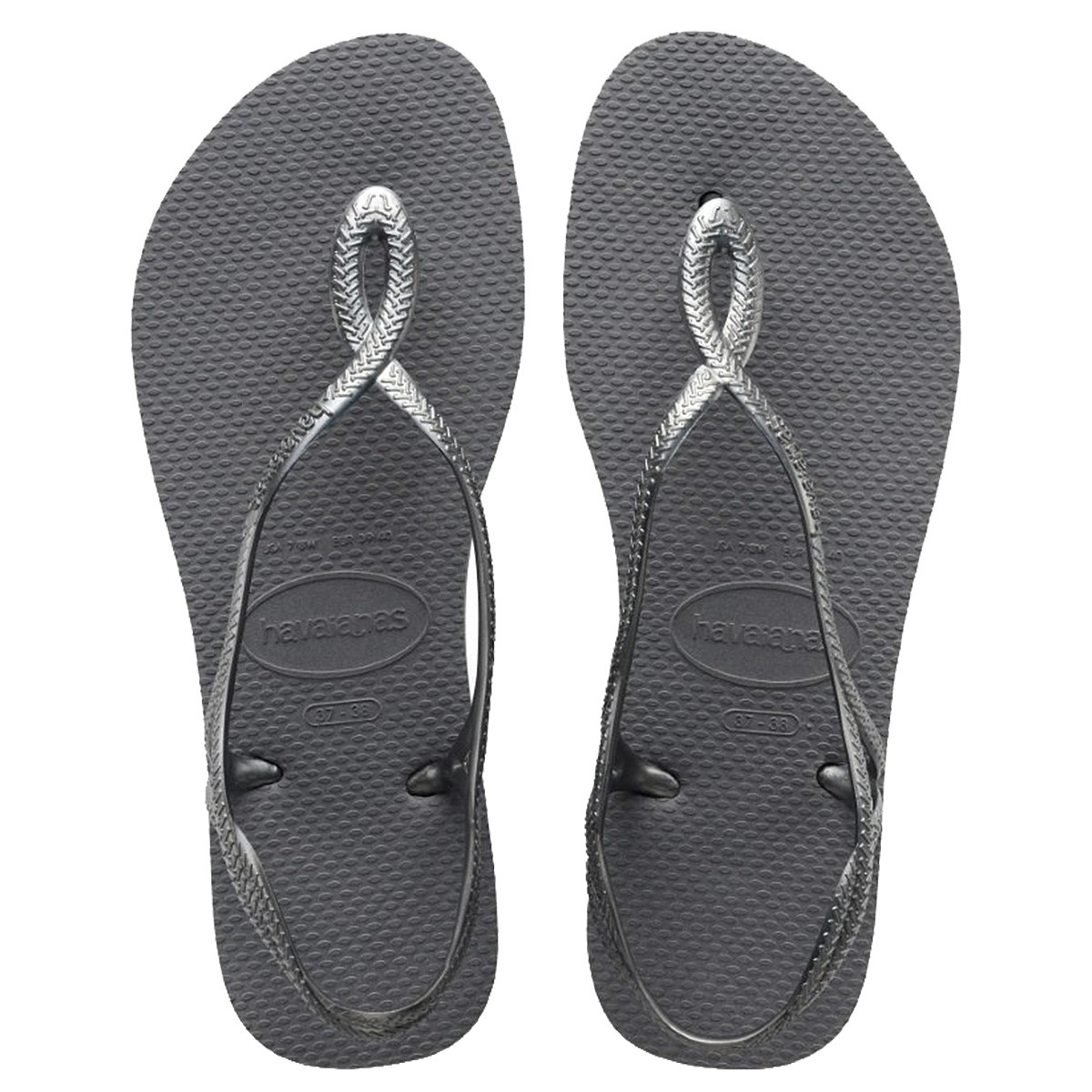 silver glitter havaianas flip flops
