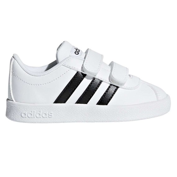 Sneakers Adidas VL Court Baby bianco-nero ADIDAS Scarpe moda