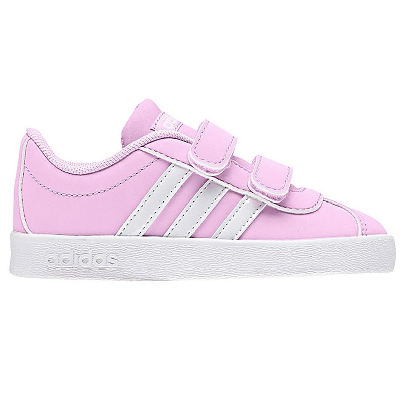 Sneakers Adidas VL Court Baby blanc-rose