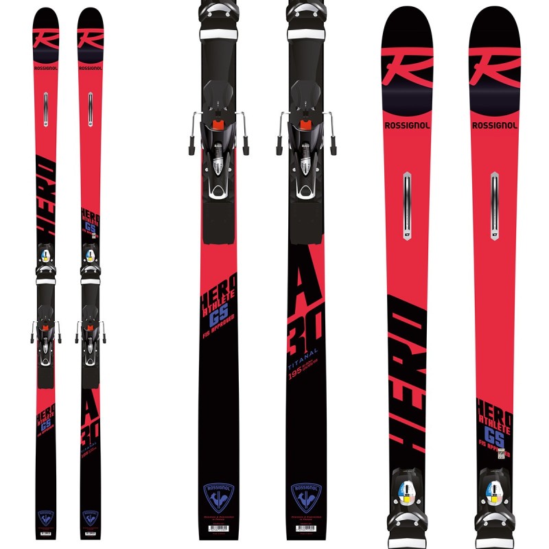 Ski Rossignol Hero Athlete Fis GS (R22) + fixations Spx 15 Rockerflex