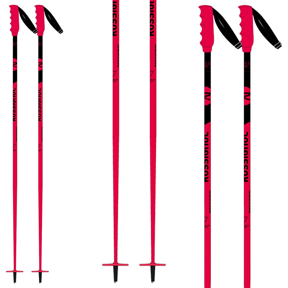 Bastoni sci Rossignol Hero SL (Colore: arancio fluo-nero, Taglia: 95)