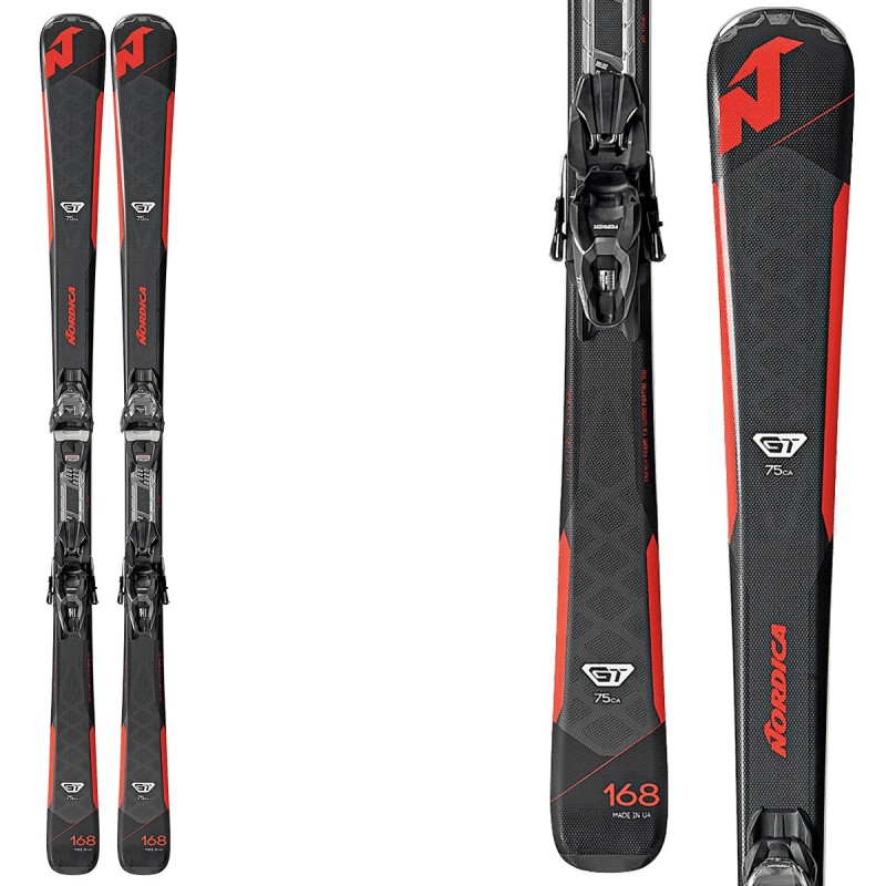Ski Nordica Gt 75 Fdt + fixations Tp Compact 10