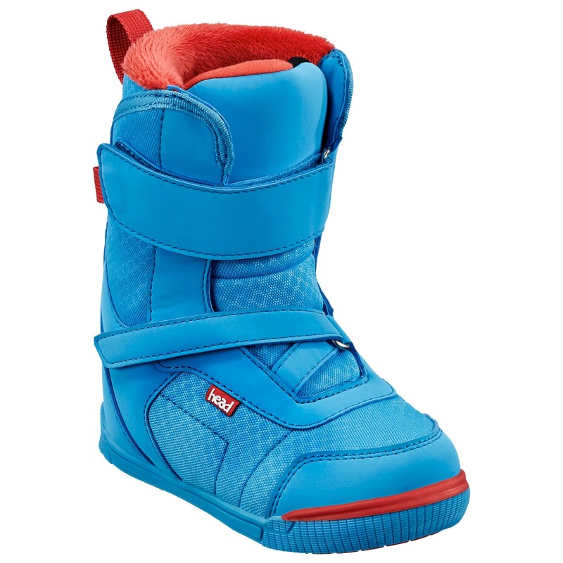 Scarpe snowboard Head Kid Velcro azzurro-rosso