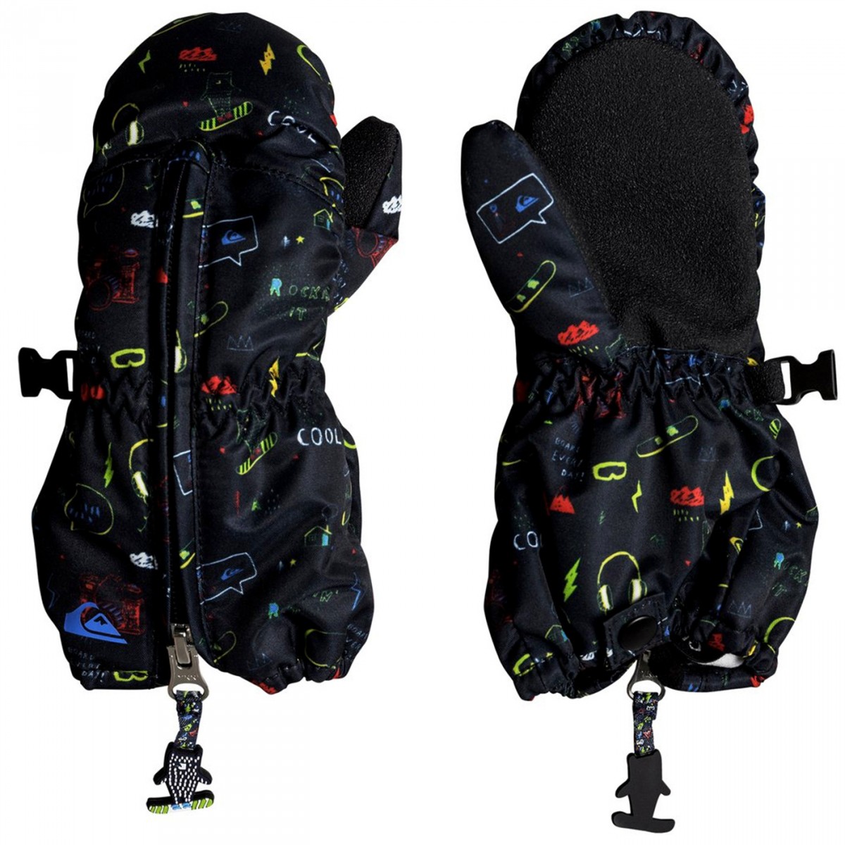 Snowboard mittens Quiksilver Indie Baby Snowboard clothing EN