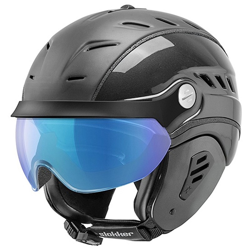Ski helmet Slokker Bakka Visor carbon-black