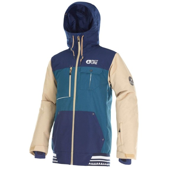 Giacca freeride Picture Panel royal-nero-blu