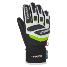 Guanti Sci Reusch Prime Race R-TEX® XT Junior nero-bianco-verde