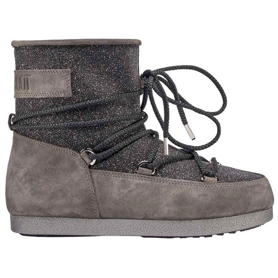 Après-ski Moon Boot Far Side Low Suede Glitter Femme