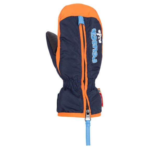 Moffole Sci Reusch Ben Mitten blu-arancio