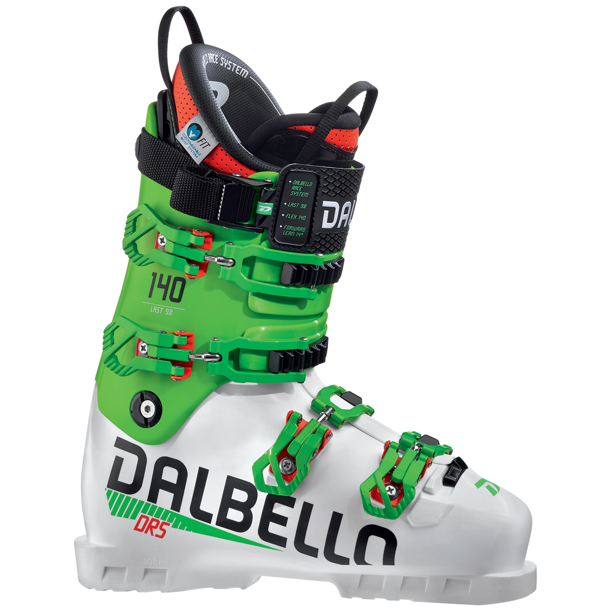 Scarponi sci Dalbello Drs 140 (Colore: white-race green, Taglia: 29.5)